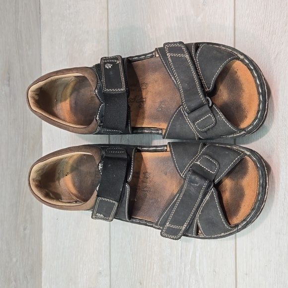 Finn Comfort Women Samara Leather Hook&loop Sandals shoes sz 42/11 - Picture 3 of 14